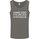 I Have OCD Funny Slogan Mens Vest Tank Top Charcoal