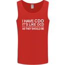 I Have OCD Funny Slogan Mens Vest Tank Top Red