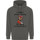 I Have Selective Hearing Sarcasm Slogan Childrens Kids Hoodie Storm Grey