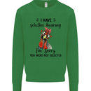 I Have Selective Hearing Sarcasm Slogan Kids Sweatshirt Jumper Irish Green