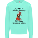 I Have Selective Hearing Sarcasm Slogan Kids Sweatshirt Jumper Peppermint
