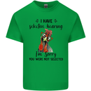 I Have Selective Hearing Sarcasm Slogan Kids T-Shirt Childrens Irish Green