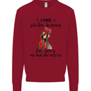 I Have Selective Hearing Sarcasm Slogan Mens Sweatshirt Jumper Red