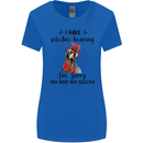 I Have Selective Hearing Sarcasm Slogan Womens Wider Cut T-Shirt Royal Blue