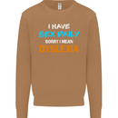 I Have Sex Daily Dyslexia Funny Slogan Mens Sweatshirt Jumper Caramel Latte
