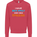 I Have Sex Daily Dyslexia Funny Slogan Mens Sweatshirt Jumper Heliconia