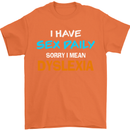 I Have Sex Daily Dyslexia Funny Slogan Mens T-Shirt Cotton Gildan Orange