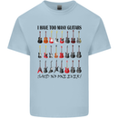 I Have Too Many Guitars Funny Guitarist Mens Cotton T-Shirt Tee Top Light Blue