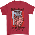 I Have a Brain and I'm Prepared to Use It Mens T-Shirt Cotton Gildan Red