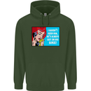 I Haven't Seen Him Biker Funny Motorcycle Mens 80% Cotton Hoodie Forest Green