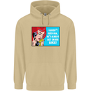 I Haven't Seen Him Biker Funny Motorcycle Mens 80% Cotton Hoodie Sand