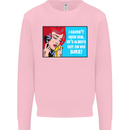 I Haven't Seen Him Biker Funny Motorcycle Mens Sweatshirt Jumper Light Pink