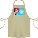 I Haven't Seen Him Playing Rugby Funny Cotton Apron 100% Organic Khaki