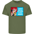 I Haven't Seen Him Playing Rugby Funny Mens Cotton T-Shirt Tee Top Military Green