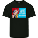I Haven't Seen Him Skydiving Skydiver Funny Mens Cotton T-Shirt Tee Top Black