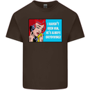 I Haven't Seen Him Skydiving Skydiver Funny Mens Cotton T-Shirt Tee Top Dark Chocolate