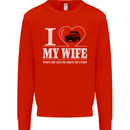 I Heart My Wife 4x4 Mens Sweatshirt Jumper Bright Red