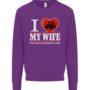 I Heart My Wife 4x4 Mens Sweatshirt Jumper Purple