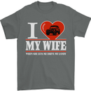 I Heart My Wife 4x4 Mens T-Shirt Cotton Gildan Charcoal