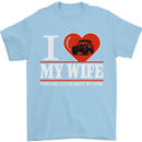 I Heart My Wife 4x4 Mens T-Shirt Cotton Gildan Light Blue