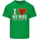 I Heart My Wife Motorbike Biker Motorcycle Mens Cotton T-Shirt Tee Top Irish Green