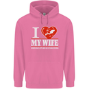 I Heart My Wife Scuba Diving Diver Dive Mens 80% Cotton Hoodie Azelea