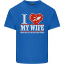 I Heart My Wife Scuba Diving Diver Dive Mens Cotton T-Shirt Tee Top Royal Blue