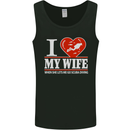 I Heart My Wife Scuba Diving Diver Dive Mens Vest Tank Top Black
