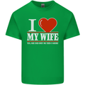 I Heart My Wife She Did Buy Me This Funny Mens Cotton T-Shirt Tee Top Irish Green