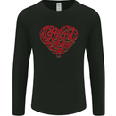I Heart Red Heads Ginger Hair Funny Mens Long Sleeve T-Shirt Black