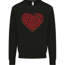 I Heart Red Heads Ginger Hair Funny Mens Sweatshirt Jumper Black