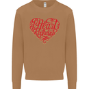 I Heart Red Heads Ginger Hair Funny Mens Sweatshirt Jumper Caramel Latte