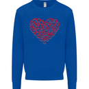 I Heart Red Heads Ginger Hair Funny Mens Sweatshirt Jumper Royal Blue