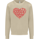 I Heart Red Heads Ginger Hair Funny Mens Sweatshirt Jumper Sand
