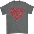 I Heart Red Heads Ginger Hair Funny Mens T-Shirt Cotton Gildan Charcoal