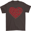 I Heart Red Heads Ginger Hair Funny Mens T-Shirt Cotton Gildan Dark Chocolate