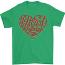 I Heart Red Heads Ginger Hair Funny Mens T-Shirt Cotton Gildan Irish Green