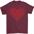 I Heart Red Heads Ginger Hair Funny Mens T-Shirt Cotton Gildan Maroon