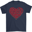 I Heart Red Heads Ginger Hair Funny Mens T-Shirt Cotton Gildan Navy Blue