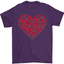 I Heart Red Heads Ginger Hair Funny Mens T-Shirt Cotton Gildan Purple