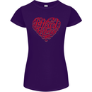 I Heart Red Heads Ginger Hair Funny Womens Petite Cut T-Shirt Purple