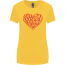 I Heart Red Heads Ginger Hair Funny Womens Wider Cut T-Shirt Yellow