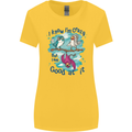 I Know I'm Crazy Funny Bird Slogan Womens Wider Cut T-Shirt Yellow