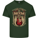 I Know It’s Only Rock ’n’ Roll Music Guitar Mens Cotton T-Shirt Tee Top Forest Green