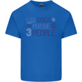 I Like Dogs and Maybe Three People Mens Cotton T-Shirt Tee Top Royal Blue
