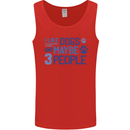 I Like Dogs and Maybe Three People Mens Vest Tank Top Red