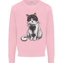 I Love Cats Cute Kitten Mens Sweatshirt Jumper Light Pink