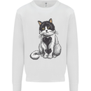 I Love Cats Cute Kitten Mens Sweatshirt Jumper White