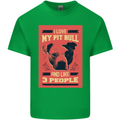 I Love My Pitbull & 3 People Funny Mens Cotton T-Shirt Tee Top Irish Green