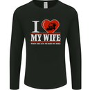 I Love My Wife Motorbike Biker Motorcycle Mens Long Sleeve T-Shirt Black